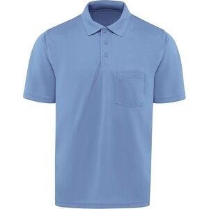 Red Kap Men's Short Sleeve Flex Core Performance Knit Pocket Polo - Blue - XL